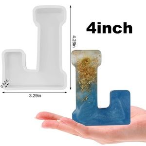 New Alphabet Resin Molds-L